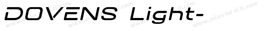 DOVENS Light字体转换